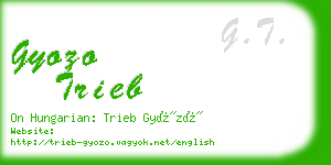 gyozo trieb business card